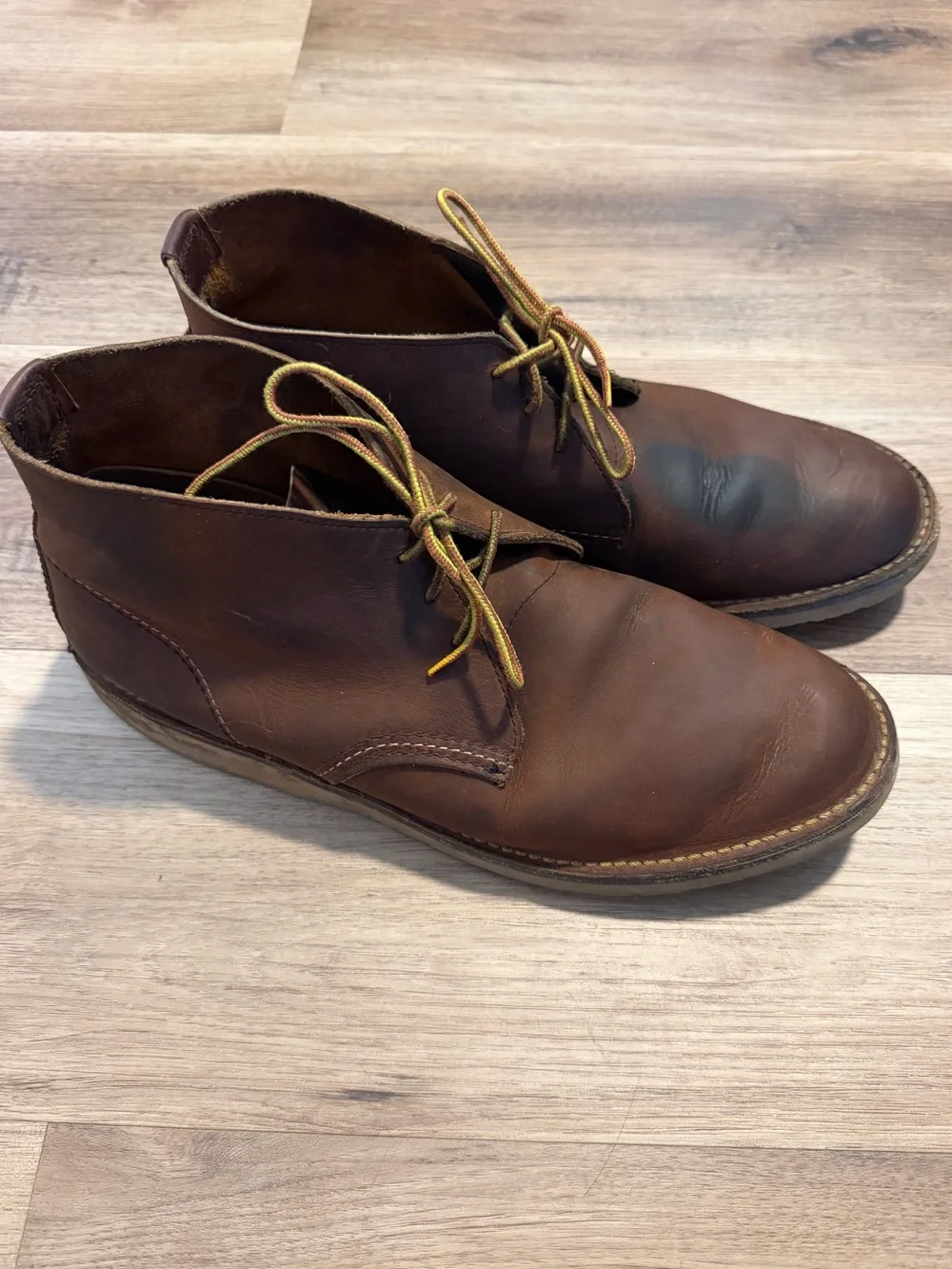 Red Wing Weekender Heritage Chukka Work Boots Mens 12 D 3322 Brown Leather